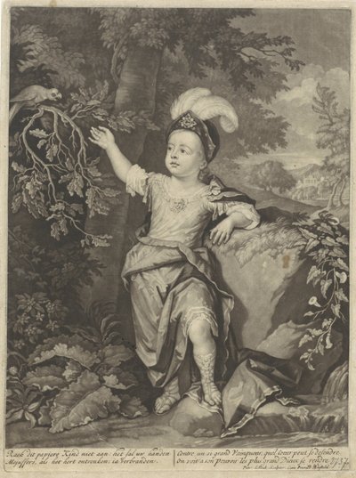Grafton Dükü Charles Fitzroy'un portresi by Pieter Schenk (I)