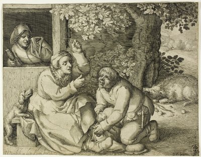 Medeni Çekişme Alegorisi by Pieter Serwouters