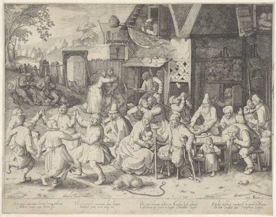 Pirinç dilenciler Bulaşan Dilenciler (Lazarus Valfi) (nesne üzerindeki başlık) by Pieter Serwouters