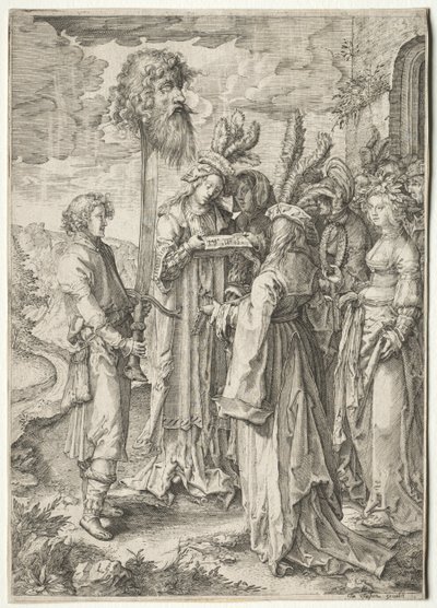 Goliath Başkanı ile David by Pieter Serwouters