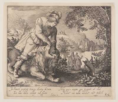 Samson ve Aslan by Pieter Serwouters