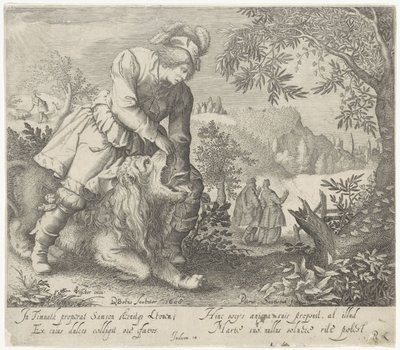 Samson ve Aslan by Pieter Serwouters