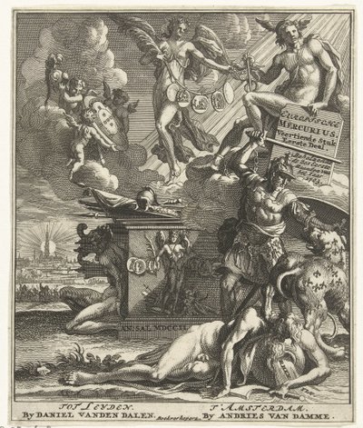 Başlık sayfası: European Mercury Ondördüncü Parça Birinci Kısım, 1703 by Pieter Sluyter