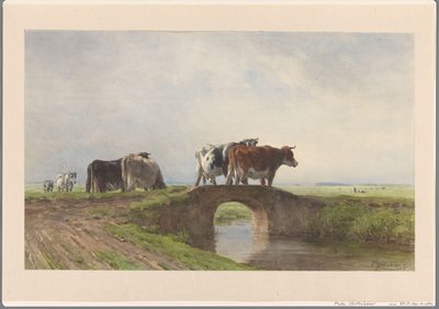 Taş köprüde inekler by Pieter Stortenbeker