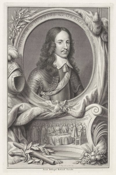 Orange Prensi II. William'ın Portresi by Pieter Tanjé