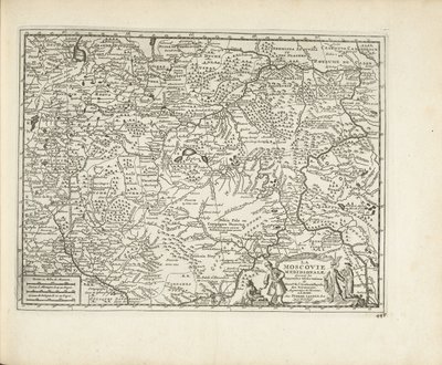Moskova Haritası, 1726 by Pieter Van der Aa