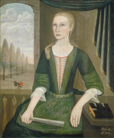 Hayranı Olan Genç Hanım, 1737. by Pieter Vanderlyn