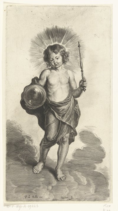 Küre ve asa ile İsa çocuk by Pieter de Bailliu (I) (possibly)