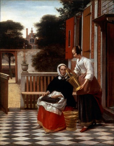 Bir Metres ve Hizmetçisi, 1660. by Pieter de Hooch