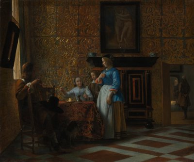 Zarif Bir Ortamda Boş Zaman, yakl. 1663-65. by Pieter de Hooch
