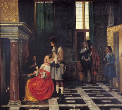 Kart Oyuncuları, c.1663-65 by Pieter de Hooch