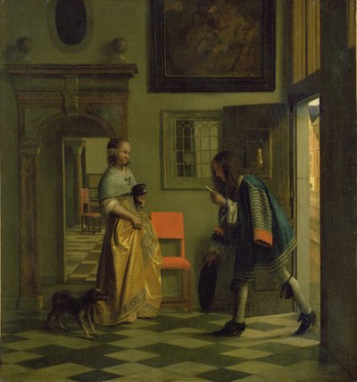 The Messenger, c.1669  by Pieter de Hooch