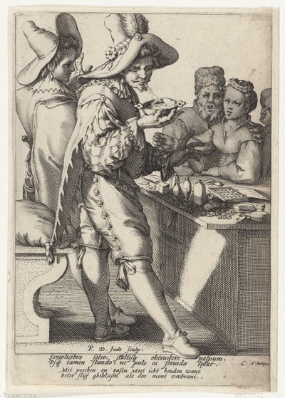 Ağzın yanmasından daha iyi üflenir by Pieter de Jode (I)