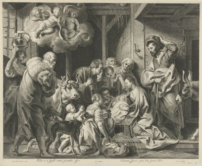 Çobanların hayranlığı by Pieter de Jode (II)
