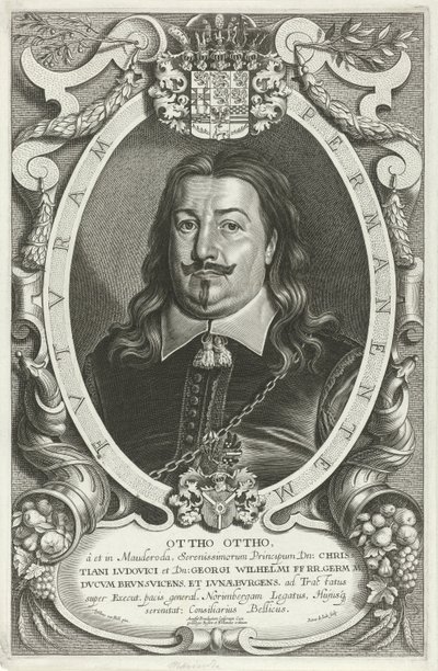 Portret van Otto Otto von Mauderode Ünlü Legates (dizi başlığı) by Pieter de Jode (II)