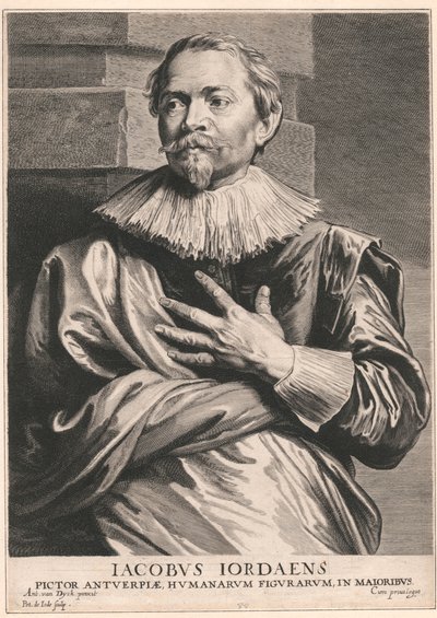 Jacobus Jordaens, Antwerp Ressamı, İnsan Figürleri, Binbaşı by Pieter de Jode