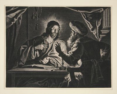 İsa ve Nikodim by Pieter de Jode II