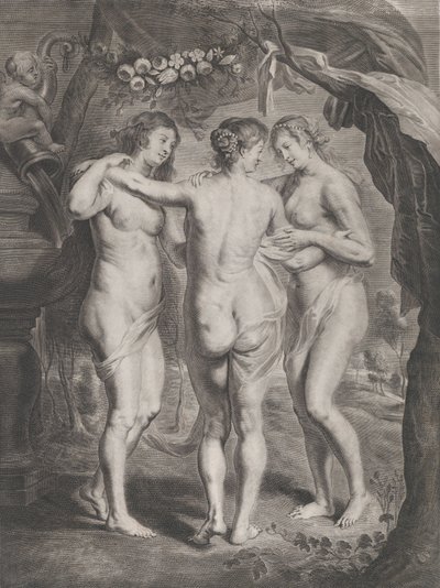 Üç Güzeller, ca. 1630-45. by Pieter de Jode II