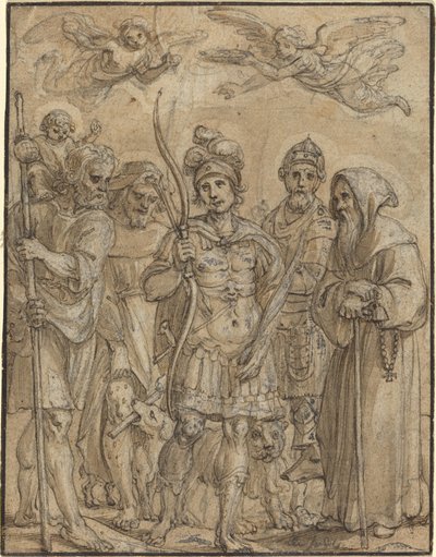 Beş Aziz by Pieter de Jode I