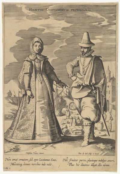 Farklı Milletlerin Modalarından Portekizlilerin Özel Bir Tavrı.n.d. by Pieter de Jode I