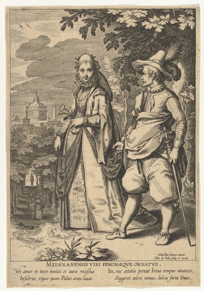 Milan Erkek ve Kadın Süsleri, Farklı Milletlerin Modalarından.n.d. by Pieter de Jode I