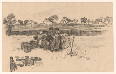 Tarlada çalışan kadınlar by Pieter de Josselin