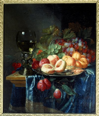 Meyveler ve şarap. Pieter De Ring (1615-1660) Ec. Bekle. by Pieter de Ring