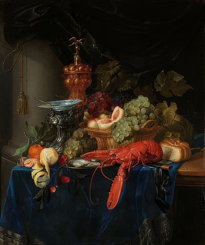 Altın bir kupa ile natürmort by Pieter de Ring