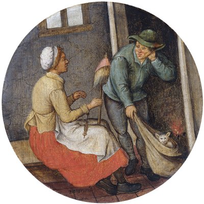 Bir Atasözü - Kediyi Çantadan Çıkarmak, by Pieter Brueghel the Younger