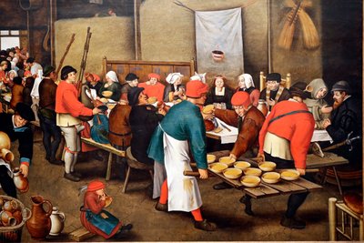 Evora Müzesi. Brueghel, Genç Pieter (c.1564-1638). Düğün Bayramı (veya Köylü Düğünü) by Pieter the Younger Brueghel