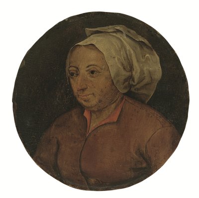 Kadın başı (paneldeki yağlıboya) by Pieter the Younger Brueghel