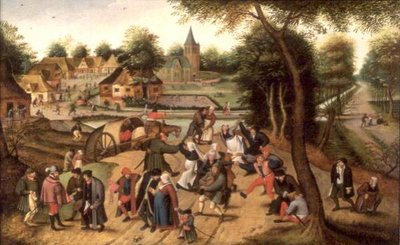 Kermesse'den dönüş (panel) by Pieter the Younger Brueghel