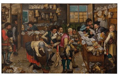 Ondalıkların Ödenmesi (panelde yağ) by Pieter the Younger Brueghel