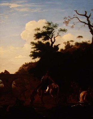 The Bathing Pool, 1636 dolayları (tuval üzerine yağlı boya) by Pieter van Laar