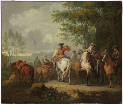Cavaliers bir yolculuğa çıkıyor by Pieter van Bloemen