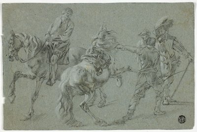 Binicilik okulu by Pieter van Laer