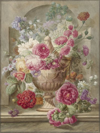Çiçekli Vazo by Pieter van Loo