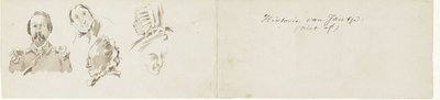Jantje tarihi için bazı eskizler Jantje Tarihi. (bitmedi) (nesne üzerindeki başlık) by Pieter van Loon