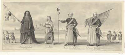 Haarlem Kuşatması Anma Töreninde Haarlem Retorikçiler Odasının Alayı, 1660 dolayları by Pieter van Looy (signed by artist)
