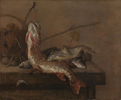 Balıklı natürmort by Pieter van Noort