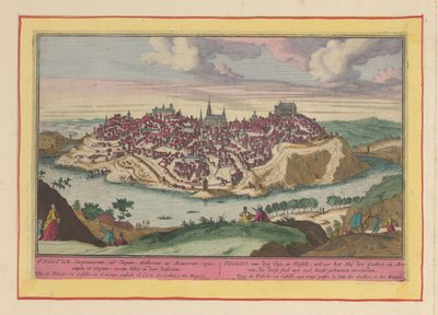 Toledo şehrinin görünümü Toledo, Kastilya