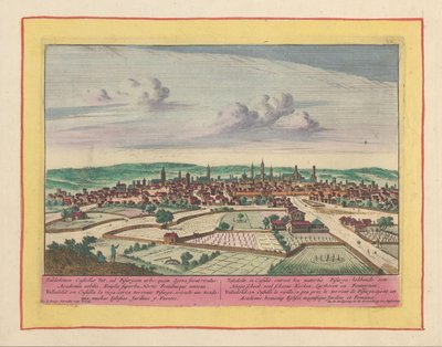 Valladolid şehrinin görünümü Valedolit, Kastilya