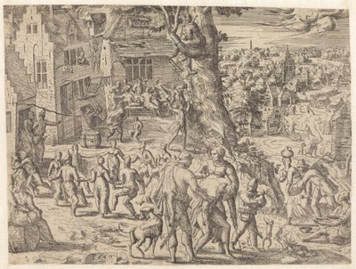 Köylü Fuarı Çiftçi Fuarı (nesne üzerindeki başlık) by Pieter van der Borcht (I) (attributed to)
