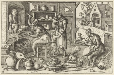 simyager Apenspel (dizi adı) by Pieter van der Borcht (I)