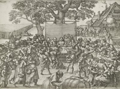 Çiftçi düğünü by Pieter van der Borcht (I)