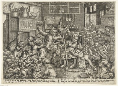Okul Müdürleri Olarak Ayakkabıcı ve İplikçi by Pieter van der Borcht (I)