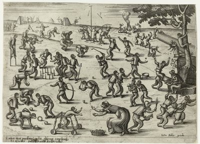 çocuk oyunları Maymun oyunu (dizi adı) by Pieter van der Borcht (I)