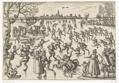 buz Pateni Maymun oyunu (dizi adı) by Pieter van der Borcht (I)