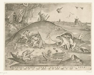 büyük balık küçük balığı yutar Büyük balık küçük balığı yutar by Pieter van der Heyden