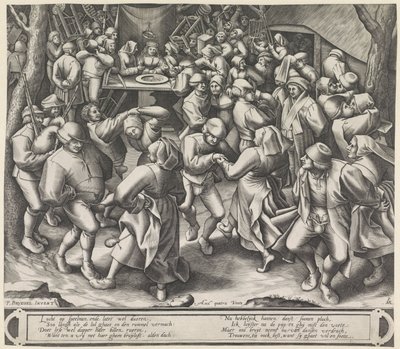 Çiftlik düğününde dans by Pieter van der Heyden